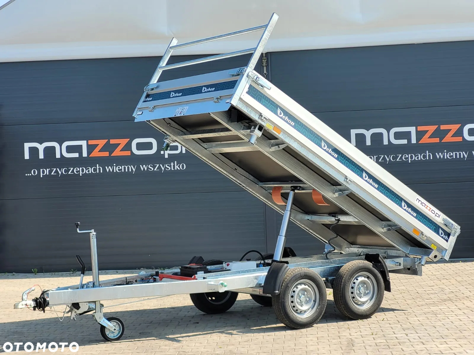 Debon Dostawa przyczepa wywrotka 306x180x30cm DMC2600kg POMPA ELEKTRYCZNA, WYWROT NA 3 STRONY - 8