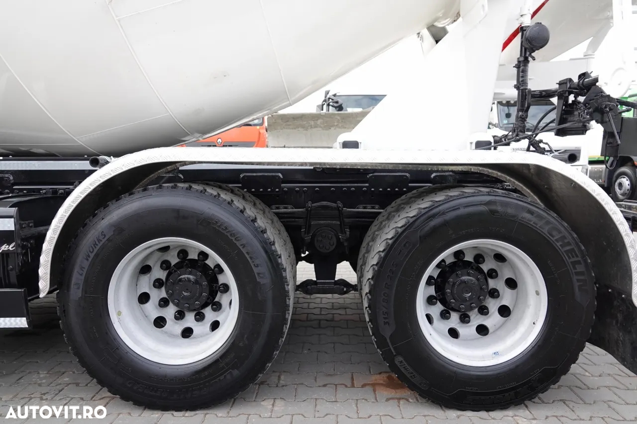 MAN TGS 32.480 / 8X4 / BETONATOR / PEAR 9M3 / MANUAL / EURO 6 - 19