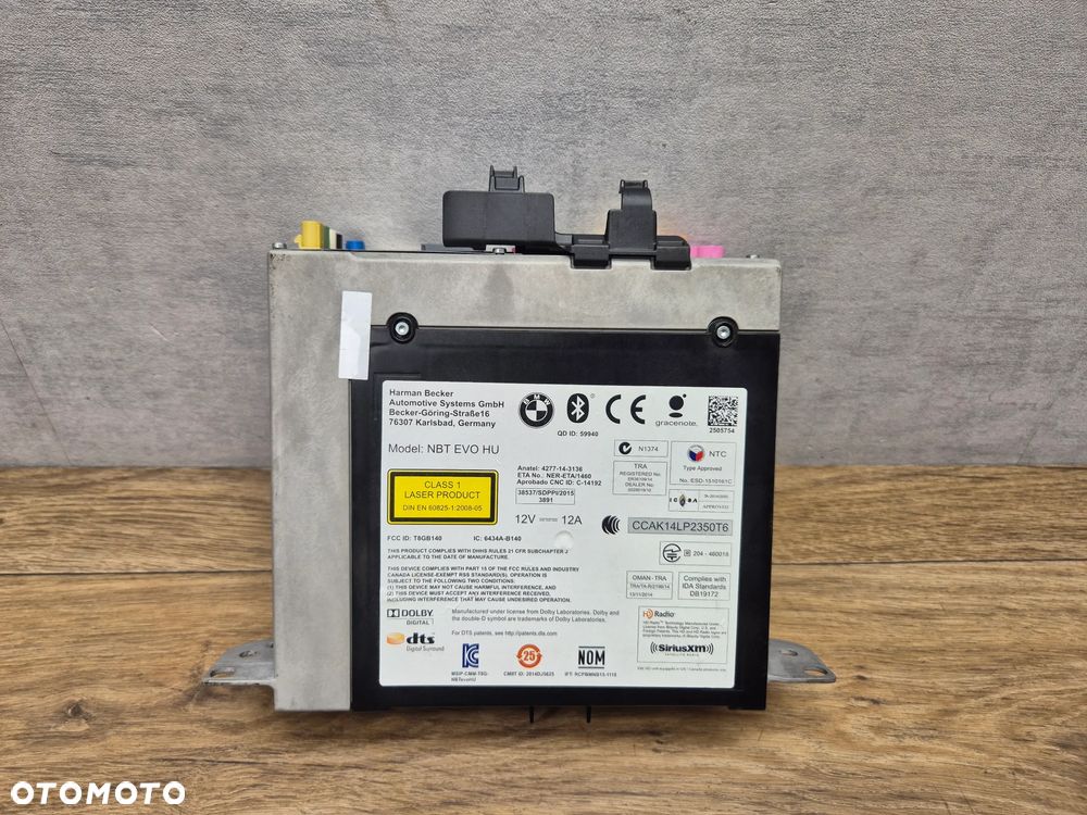 BMW RADIO JEDNOSTKA NAWIGACJA NBT EVO ID6 GPS 8721884 - 1