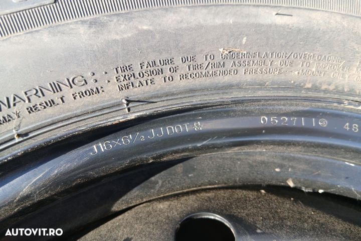 Janta tabla cu anvelopa 16 J16X61/2JJ 215/65 R16 J16X61/2JJ 215/65 R1 - 3