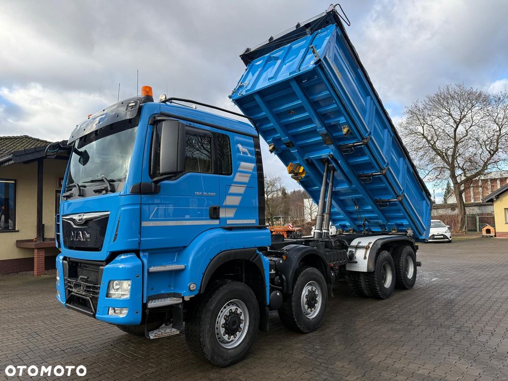 MAN 35.500 TGS wywrotka 8x6, 3-str. MEILLER, BORDMATIC, 283 t.km., TOP! - 6