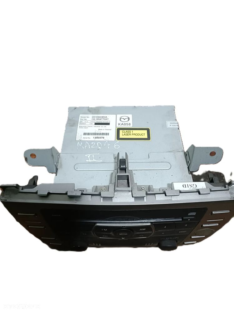 MAZDA 6 II 07-13 radioodtwarzacz radioodbiornik radio GS1D669R0A * - 2