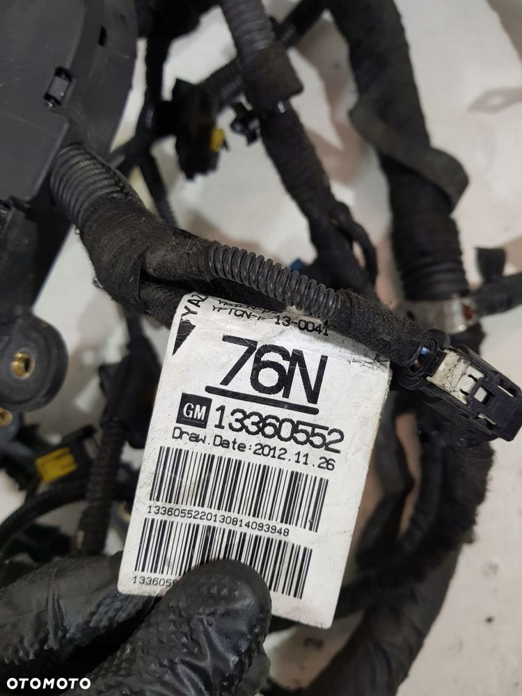 wiązka instalacja silnika 13360552 opel zafira c astra j 1.6 cdti b16dth - 16