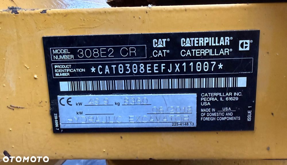 Caterpillar CAT 308E2 CR 2018 3892 MTG MINIKOPARKA POWERTILT 308 E2 307 309 - 10