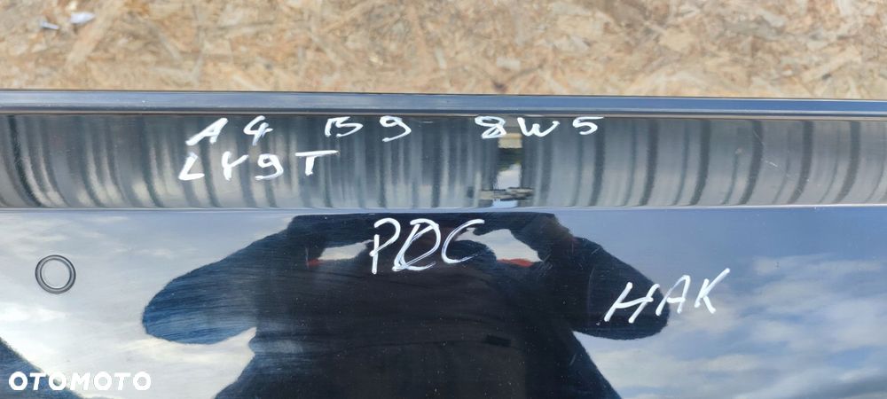 ZDERZAK TYŁ KOMPLETNY AUDI A4 B9 SEDAN LY9T 4X PDC HAK - 16