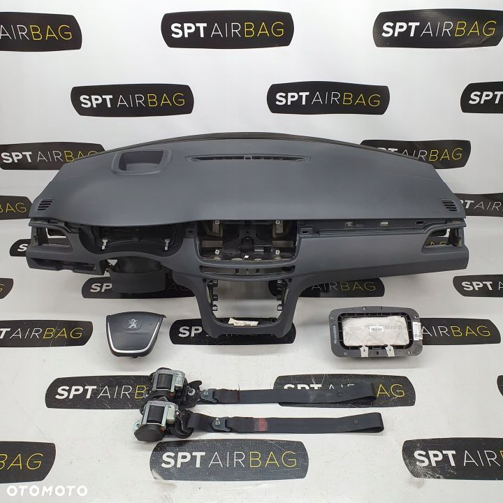 PEUGEOT 508 HUD DESKA ROZDZIELCZA KONSOLA KOKPIT PULPIT PODUSZKI AIRBAG AIR BAG PASY KIT SET - 1