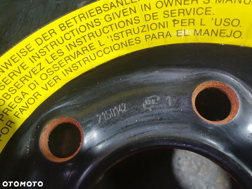 KOŁO ZAPASOWE DOJAZDOWE OPEL OMEGA B 95-02 195 65 R15 FABRYCZNE    2150142 - 3