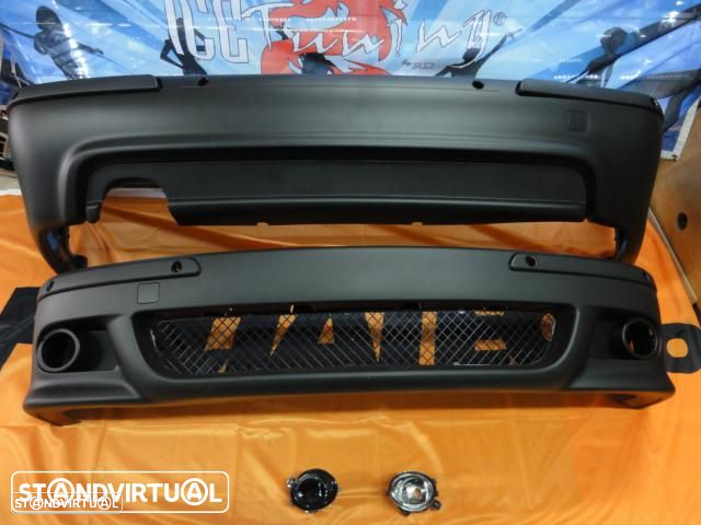Para-choques Frontal BMW E39 95-03 Limo / Touring Pack M / M5 LOOK em plástico Com furação para sensores PDC e lava faróis - 8