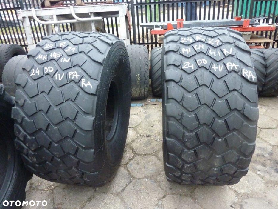2x Opona używana przemysłowa 24R21 MICHELIN XZL 1200zł(szt.) W1108