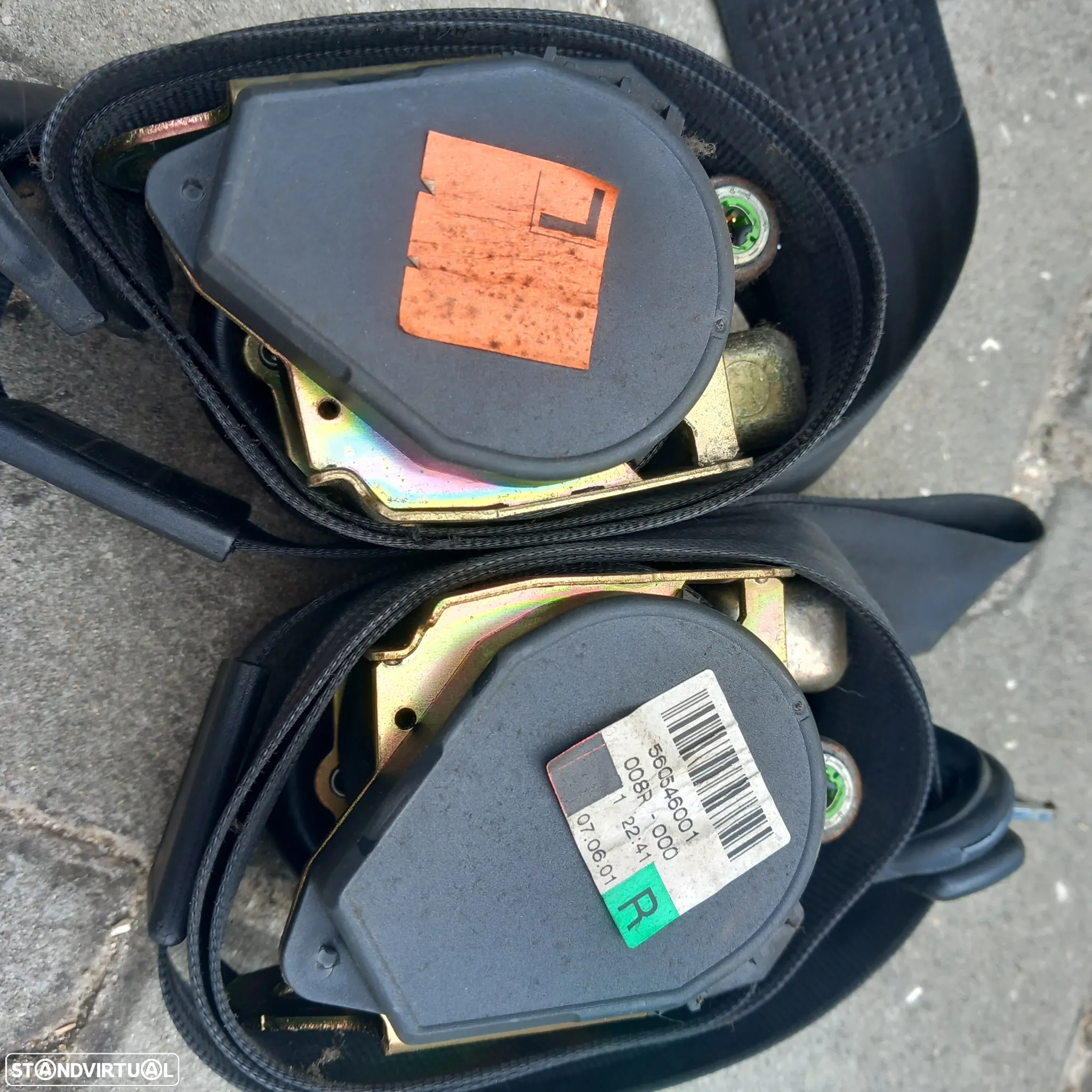 Conjunto cintos frente audi a3 8l 3portas - 2