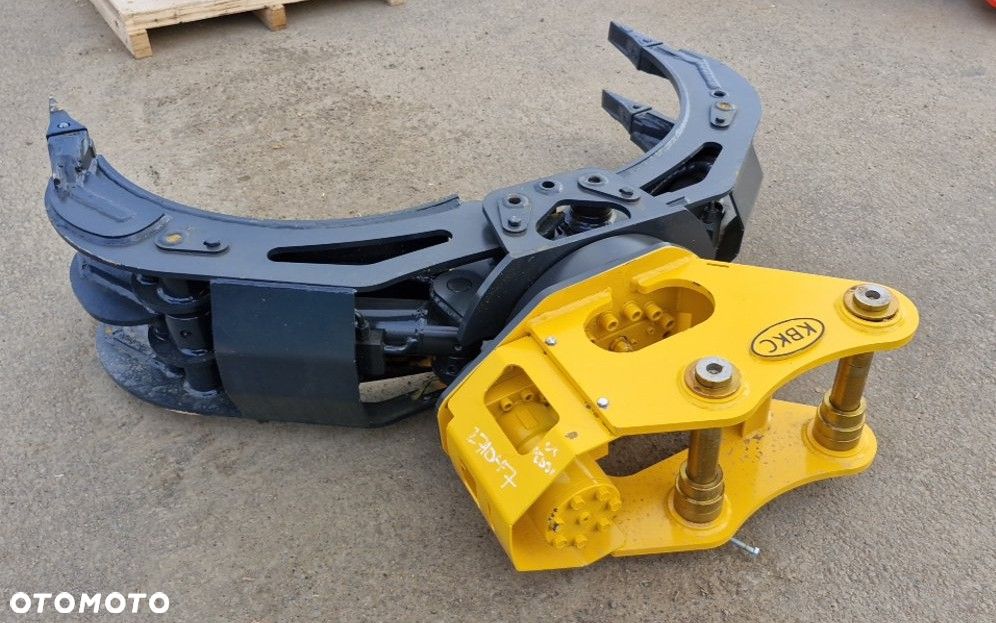 Chwytak hydrauliczny obrotowy 360 stopni na dwóch siłownikach na sworznie fi45mm fi70mm sortujący wyburzeniowy kleszcze pięciopalczaste KBKC RSB-50. NOWE!!! - 2