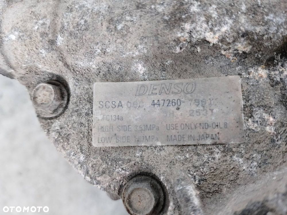 POMPA, SPRĘŻARKA KLIMATYZACJI TOYOTA COROLLA IX E12 447260-7961 DENSO 1.4 D - 3
