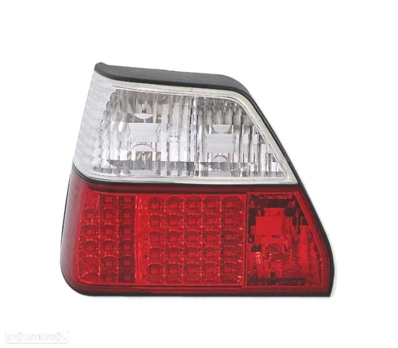 FAROLINS TRASEIROS LED GOLF 2 II 83-91 VERMELHO BRANCO - 3