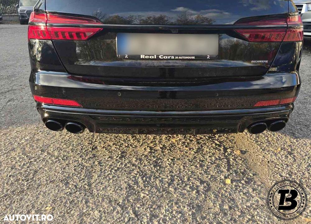 Difuzor Bara Spate cu Ornamente compatibil cu Audi A6 C8 S6 Design - 9