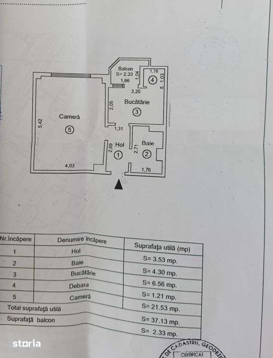 Apartament 1 camera, confort 1 decomandat, Buzaului, suprafata 39mp — fotografia 3