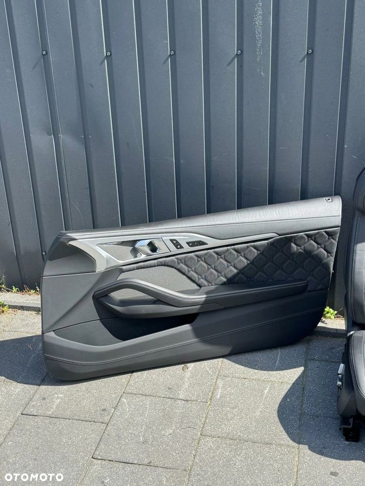 FOTELE TAPICERKA BMW M8 F92 G15 SPORTOWE MPAKIET SKÓRA MERYNOS CZARNA - 8
