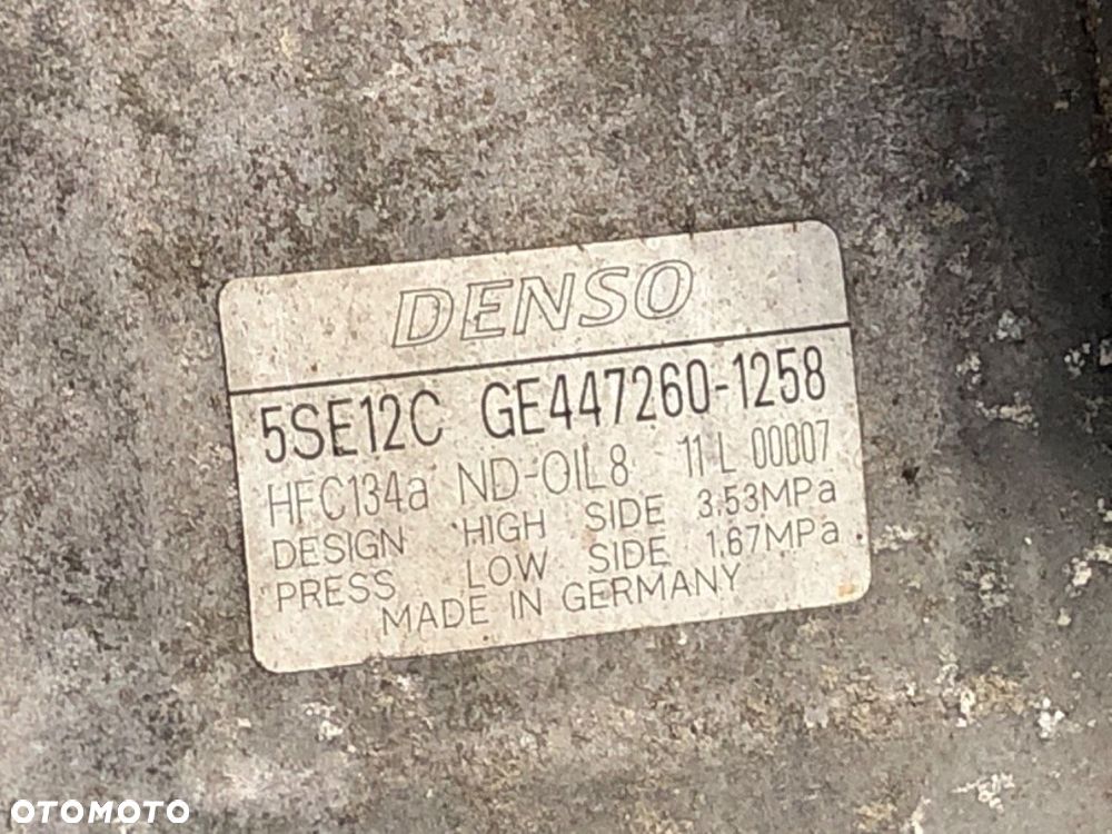 SPRĘŻARKA KLIMATYZACJI  TOYOTA AVENSIS Kombi (_T27_) 2009 - 2018 2.0 D-4D (ADT270_) 93 kW [126 KM] - 4