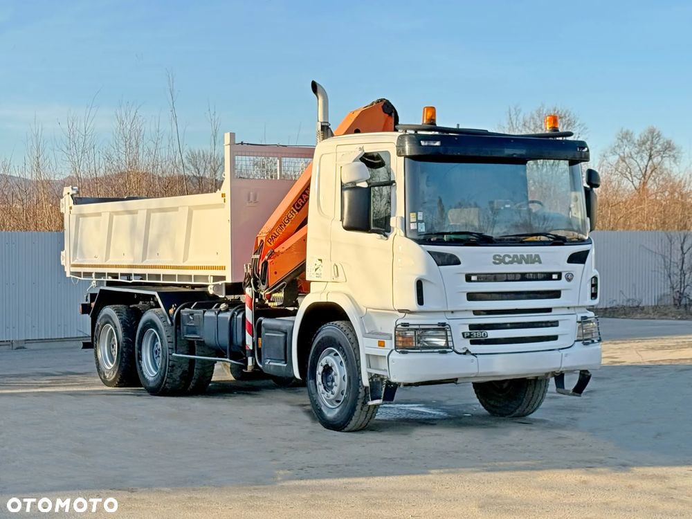Scania P 380 * WYWROTKA 5,10 m + PALFINGER PK 12000 * 6x4 - 3
