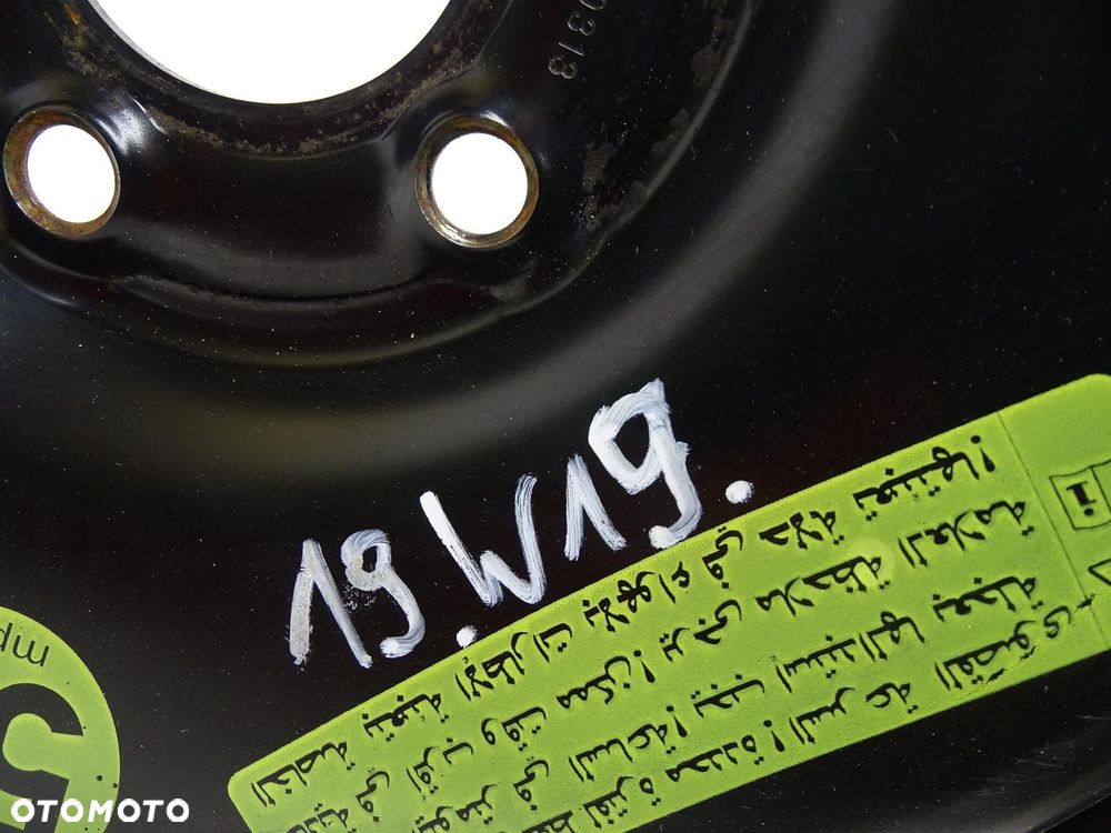 KOŁO DOJAZDOWE ZAPASOWE 125/70R19 5X112 ET29 8K0601027D AUDI A4 B8 A5 8T - 10