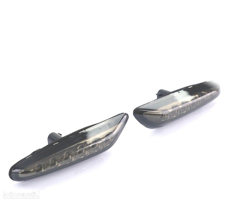 PISCAS LATERAIS BMW E46 E90 E91 E92 E93 LED PRETA FUMADO - 2