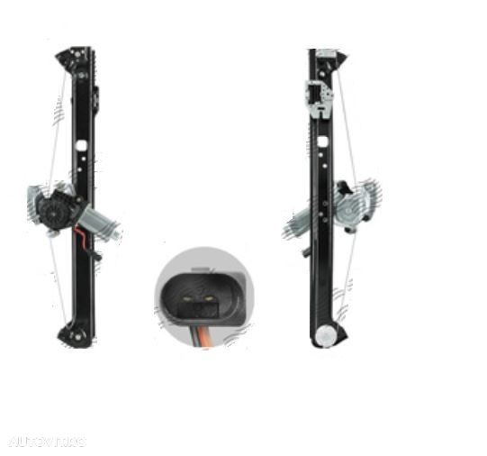 Macara geam Bmw Seria 3 (E46) Sedan, Comb 06.1998-02.2005 Spate Dreapta - cu motoras cu 2 pini, electrica - 1