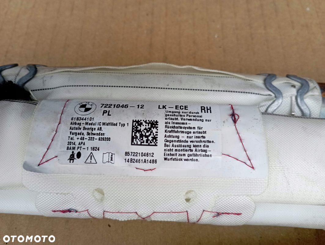 BMW 1 F20 PODUSZKI AIRBAG SENSOR NAPINACZE PASY KURTYNY KOMPLET - 4