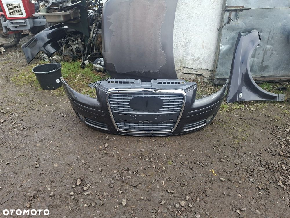 Audi a3 8p duży grill zderzak maska błotniki pas przedni Lz7l - 2