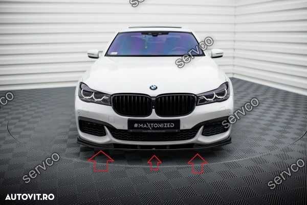 Prelungire lip bara fata Bmw Seria 7 G11 G12 M Pachet 2015-2018 Maxton - 5
