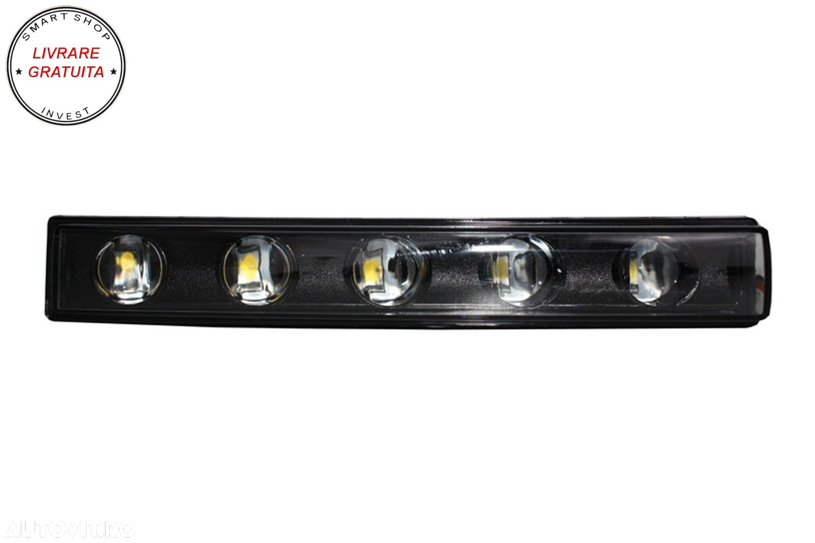 Bara Fata cu Carcasa faruri cu Lumini de zi dedicate LED DRL Negre Mercedes G-Clas- livrare gratuita - 15
