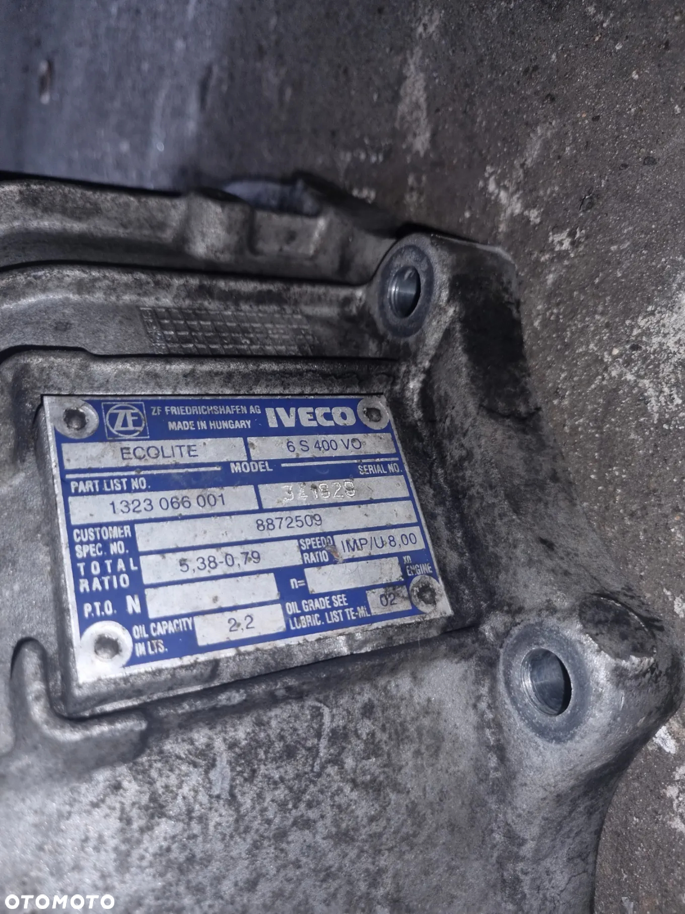 Skrzynia biegów Iveco Daily 3.0 HPI 2006r 6S400V0 - 4