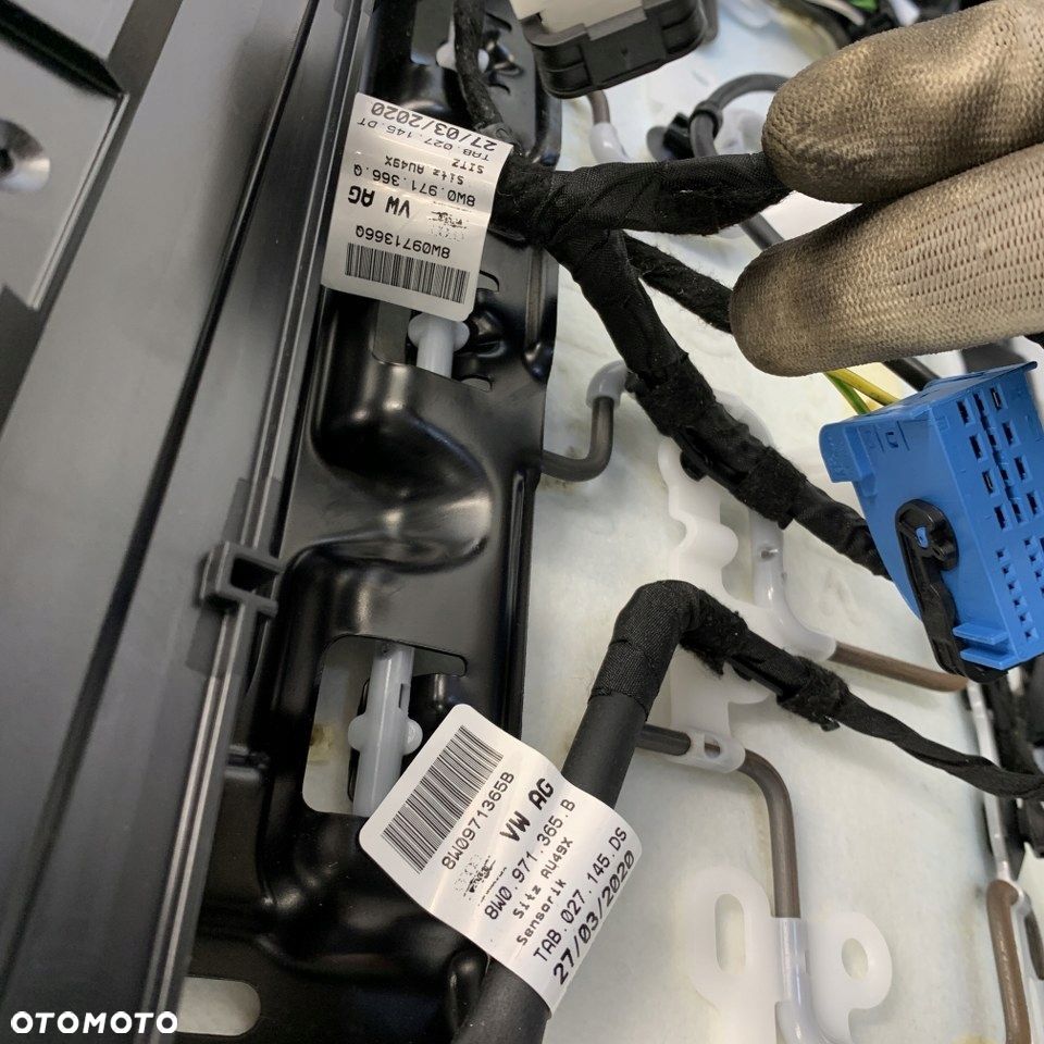 Siedzenie lewe przód SKÓRA fotel elektrycznie suwany AUDI A4 B9 8W LIFT 22r - 16