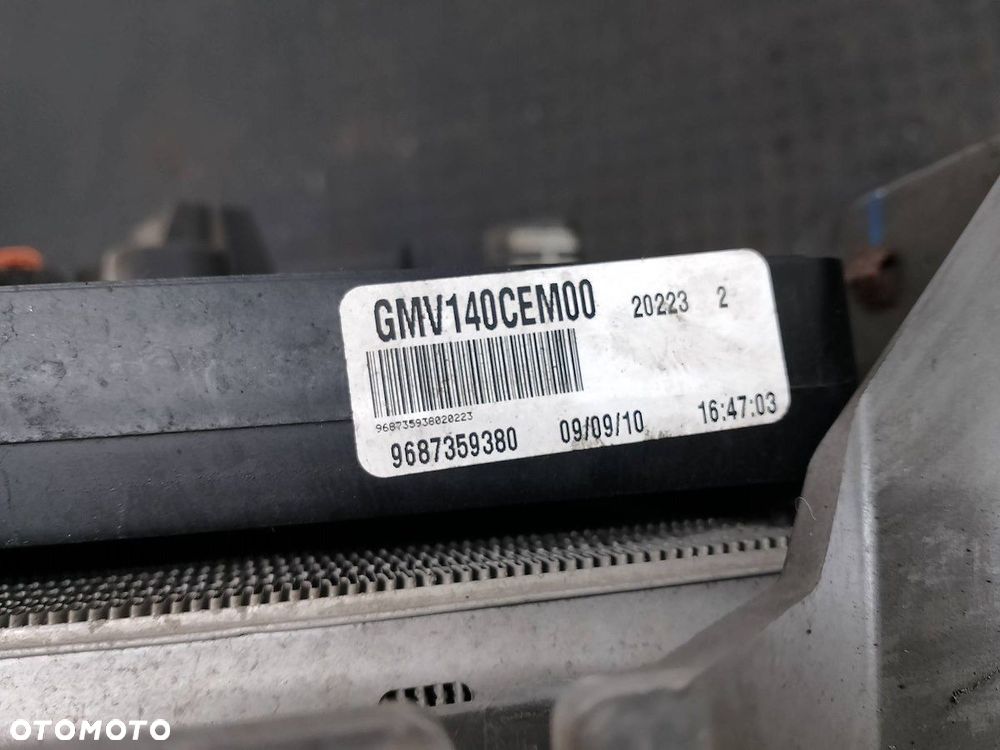 PAS PRZÓD, CHŁODNICE, WENTYLATOR CITROEN C5 III 9687359380 9684957680 1.6 - 2