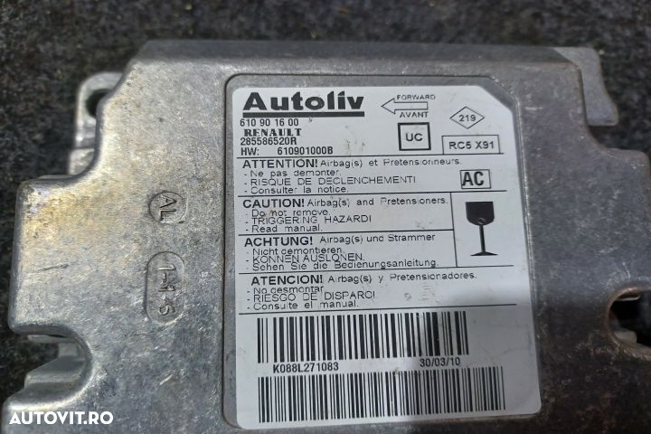 Calculator airbag 610901600 285586520R Renault Laguna 3 [2007 - 2011] - 4