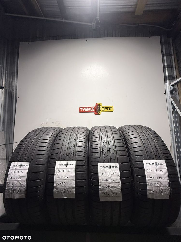 Opony letnie Hankook 205/55 R16 zestaw 4 sztuk używane #L475 4szt. - 1