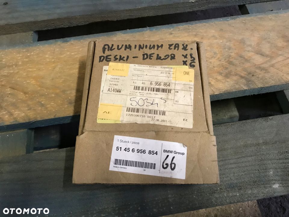 BMW E70 E71 NOWY ZAŚLEPKA ALUMINIOWA DEKOR DESKI 51456956854 - 2