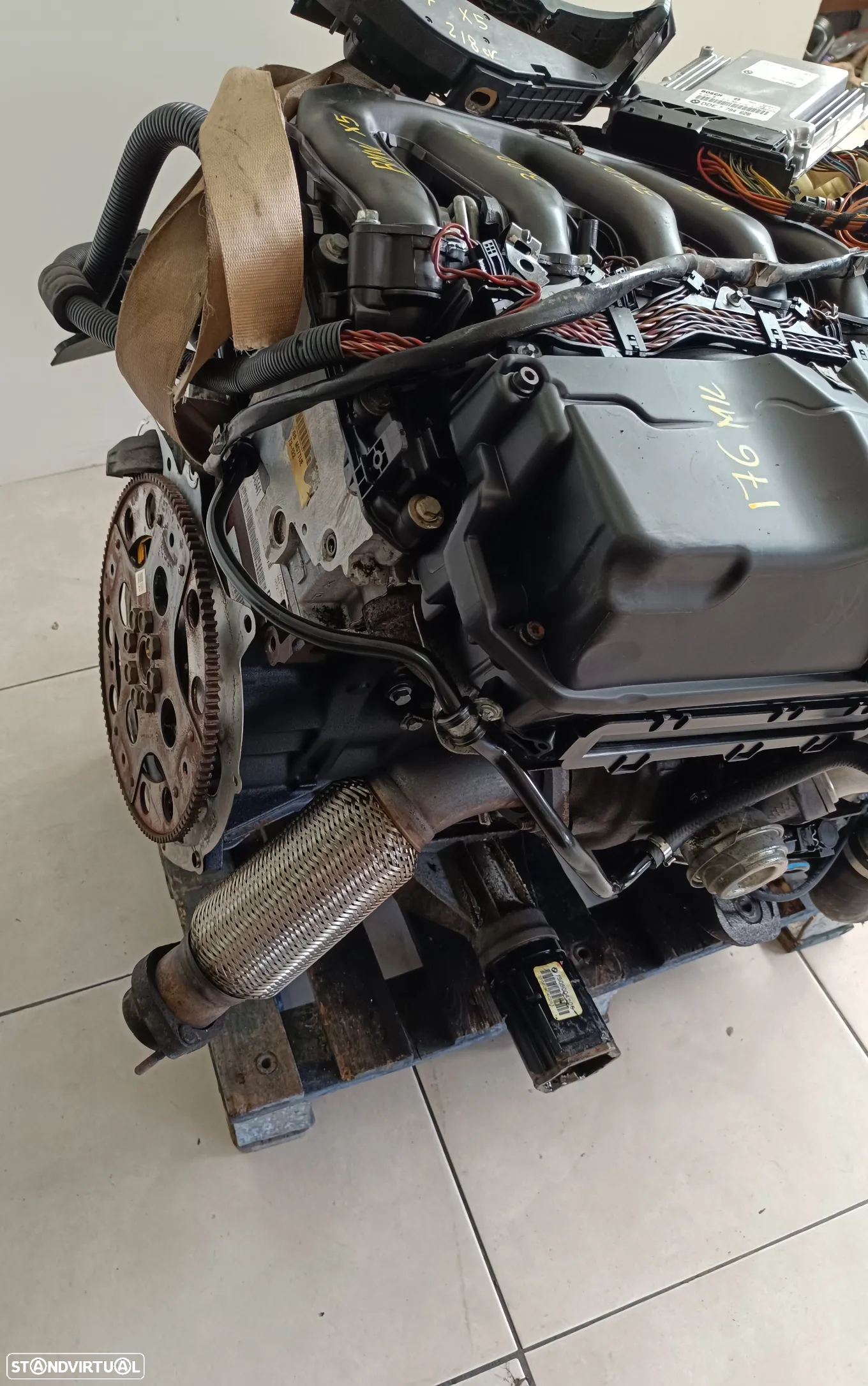 Motor Bmw X5 3.0D 218cv M57 bloco ferro 306D2  caixa velocidades 6HP26X 4x4 - 14