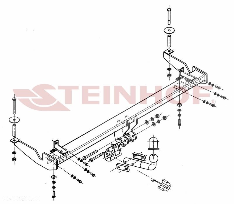 Hak Holowniczy  + MODUŁ 7PIN do Fiat Doblo od 2000 do 2009 - 3