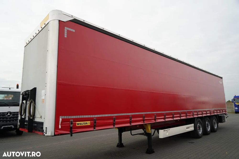 Wielton CORTINĂ STANDARD / REMORCA DIN OȚEL - 9 M / AXĂ RIDICATĂ / SAF - 2