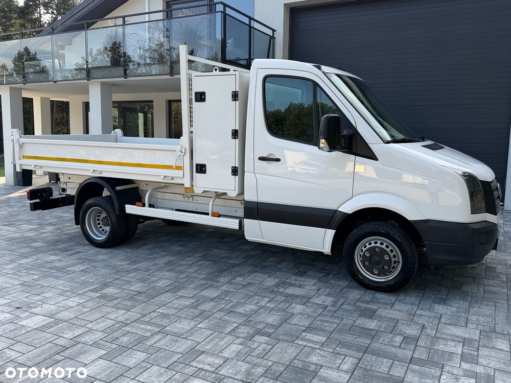 Volkswagen Crafter Wywrotka 2.0 TDI 136km / Fabryczna wywrotka Cabretta / Stan jak nowego! / Oryginalny niski przebieg / Nowe opony / Wywrot tylnozsypowy / FV23% - 16