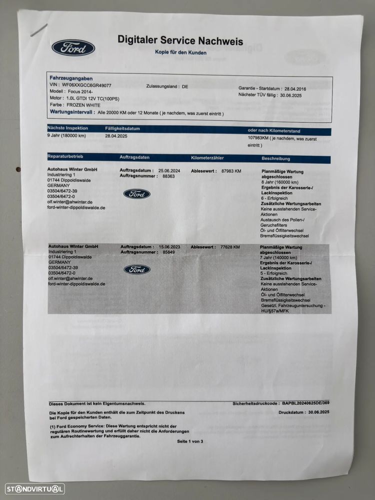 Ford Focus SW 1.0 SCTi Trend+ - 17