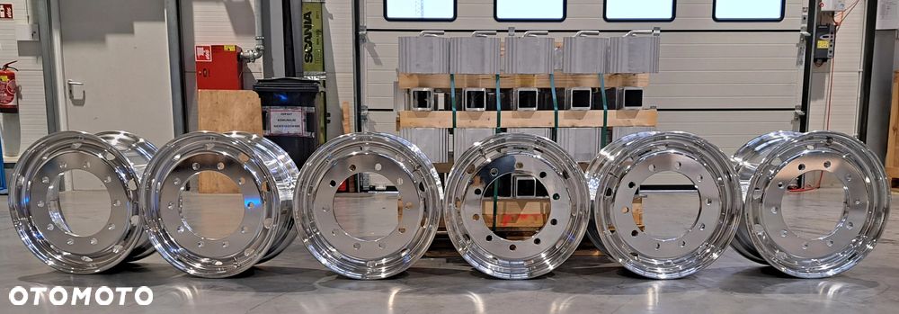 OKAZJA! Zestaw 6 kutych felg aluminiowych SPEEDLINE 22,5x11,75 ET120 + podpory HAACON - 1