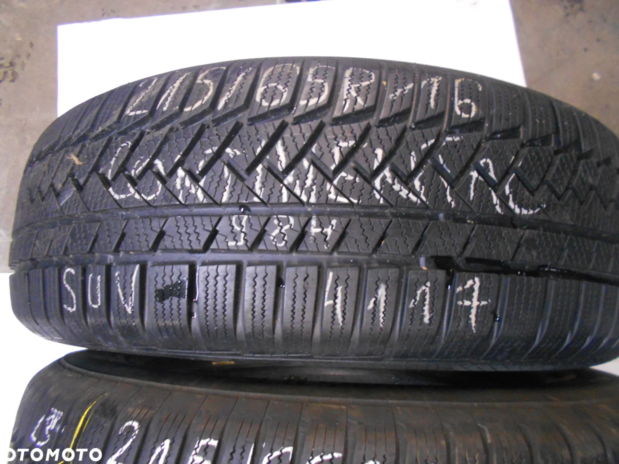OPONY  215/65R16 CONTINENTAL WINTER CONTACT TS 850P DOT 4117  / 4716 7.4MM - 2