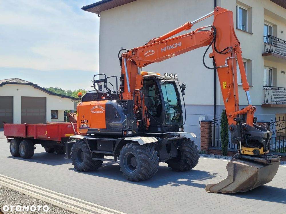 Hitachi ZX145W / ROTOTILT ze szczypcami / przyczepa / - 2
