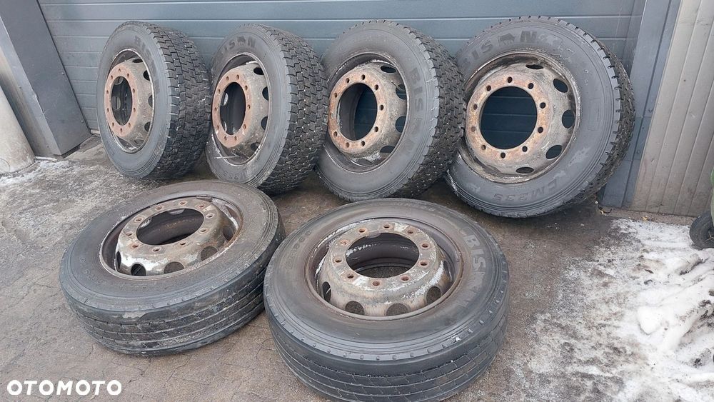 MERCEDES ACTROS MP4 KOŁA PRZEDNIE FELGI OPONY LOWDECK - 1