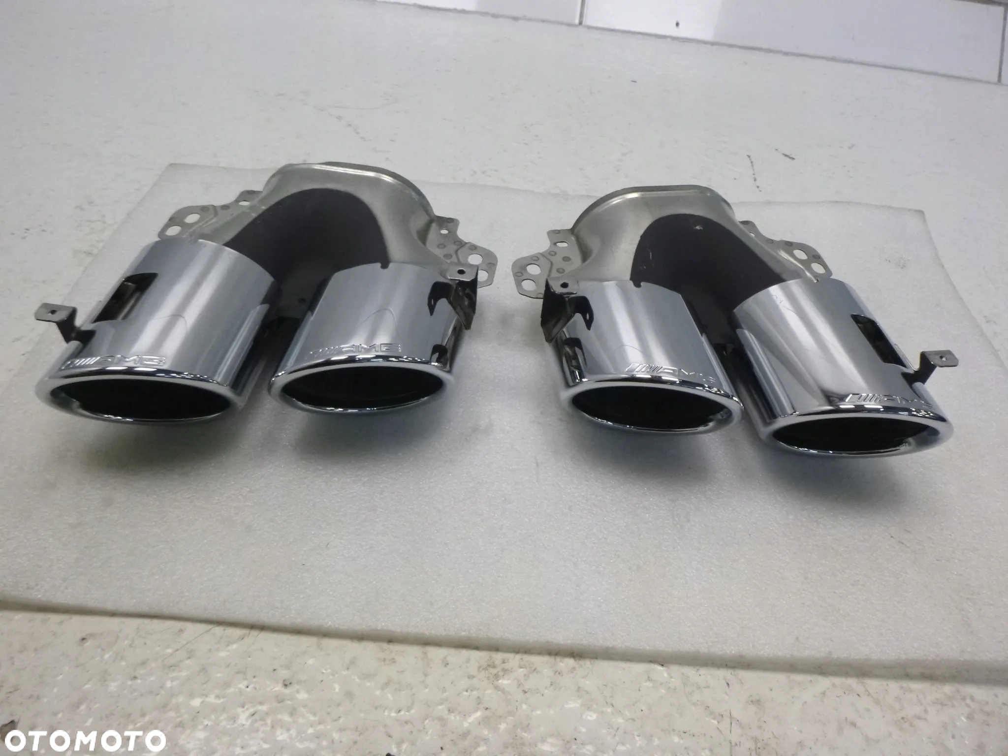 MERCEDES 290 167 177 118 247 AMG CLA GLE KOŃCÓWKA NAKŁADKA WYDECHU RURY WYDECHOWEJ NAPIS AMG KOMPLET ORYGINAŁ - 3