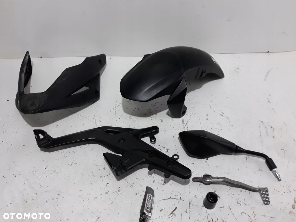 KAWASAKI ER6 BŁOTNIK SET OWIEWKA LUSTERKO PODNÓŻEK - 1