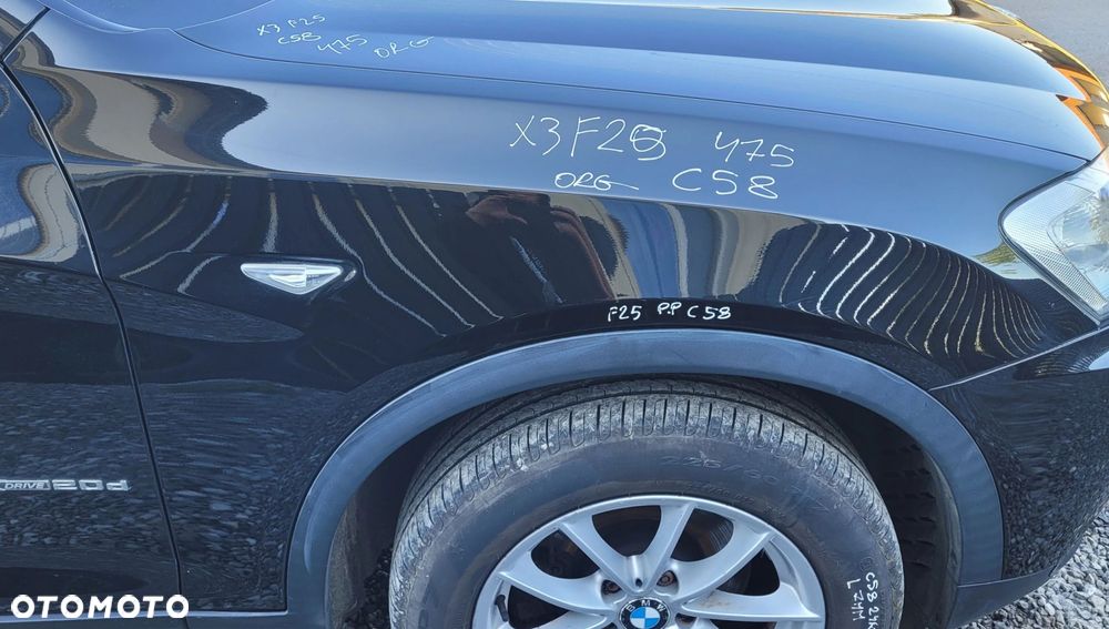 BŁOTNIK PRAWY PRZÓD PRZEDNI BMW X3 F25 475 BLACK SAPPHIRE ORG LAKIER C58 - 1