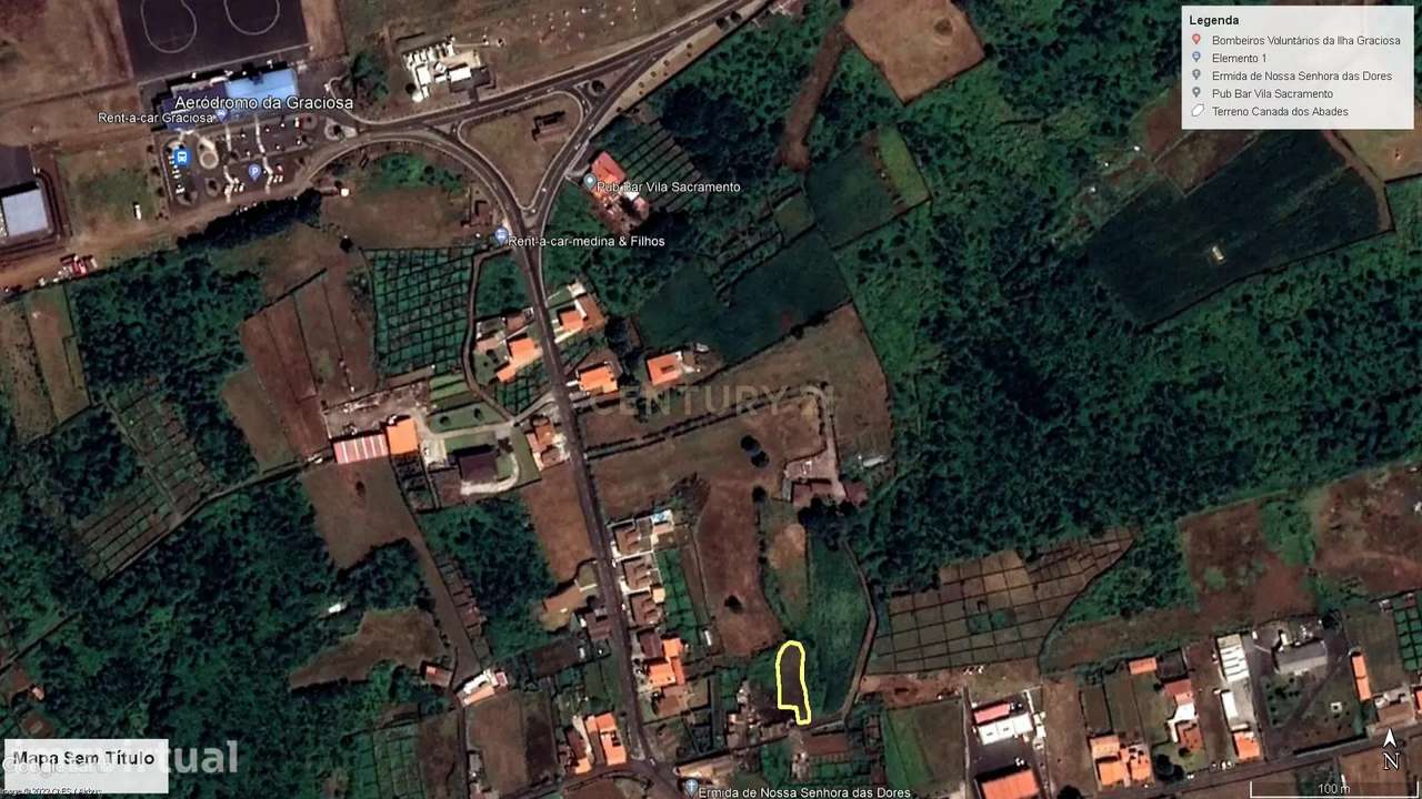 Terreno com 605 m2 com vista mar e paisagem na Graciosa - Grande imagem: 3/5