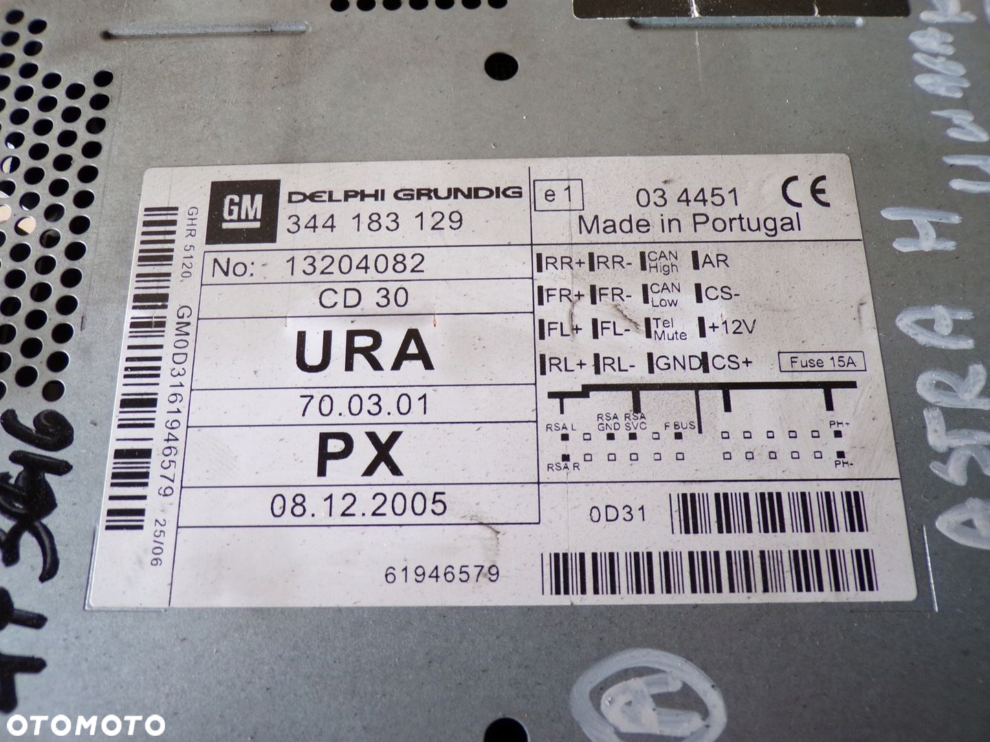 ASTRA III H RADIO WYŚWIETLACZ 344183129 - 5