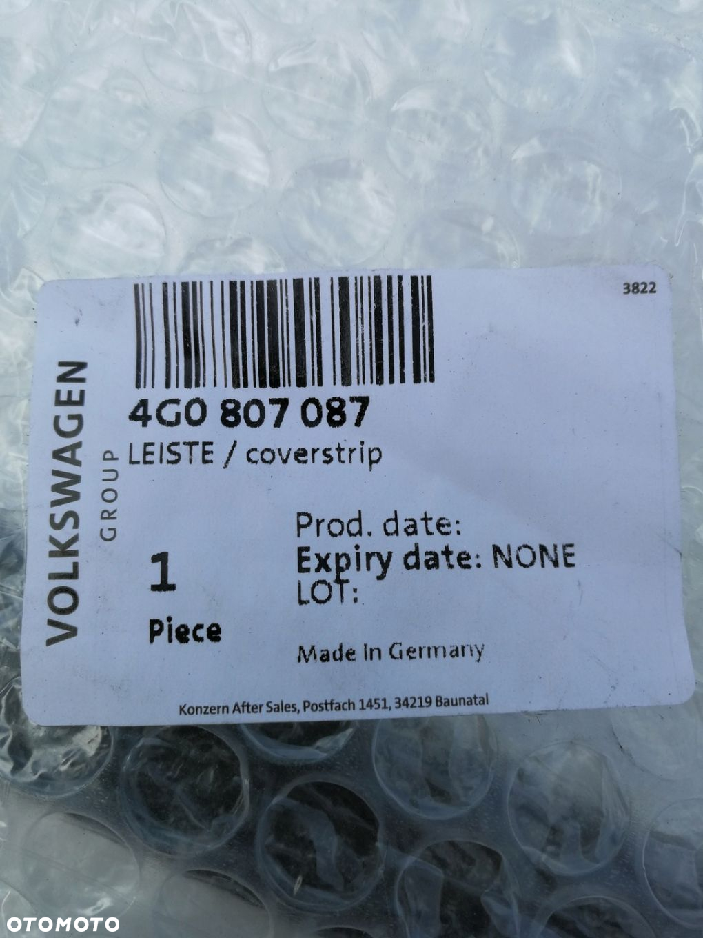 AUDI A6 C7 4G0 LISTWA ATRAPY GRILLA NOWA OE - 3